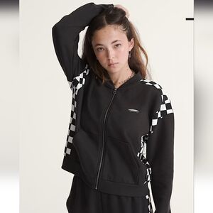 Vans Rookie Track Zip Sweatshirt Women's - Midweight Fleece -NWT